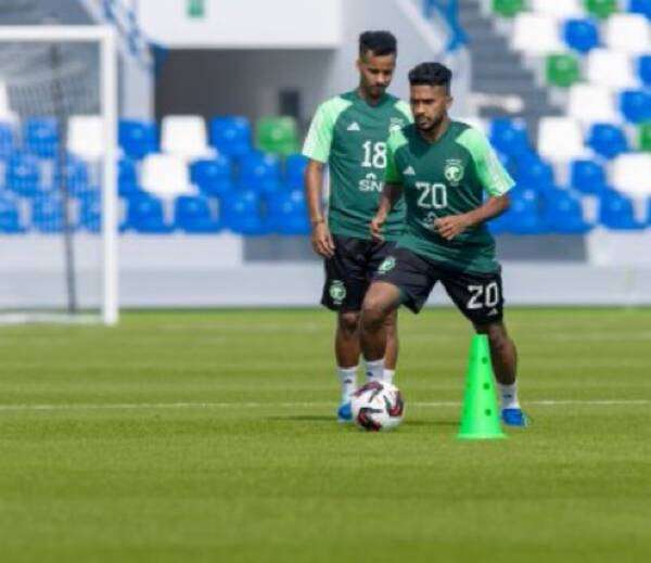 من تدريبات الأخضر السعودي