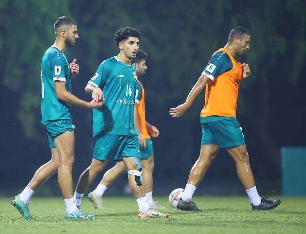 من تدريبات منتخب العراق