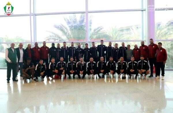 فريق الوحدات بعد وصوله السعودية