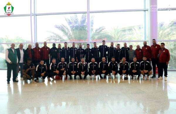 فريق الوحدات بعد وصوله السعودية