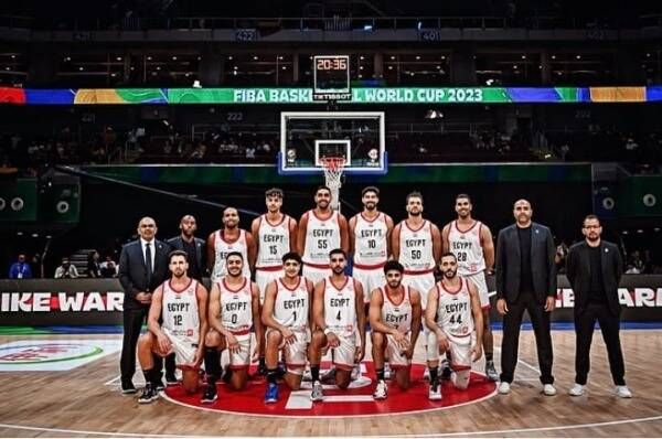 لاعبو منتخب مصر للسلة