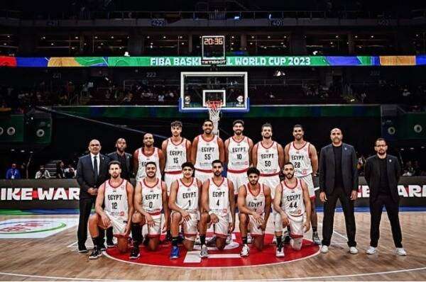 لاعبو منتخب مصر للسلة