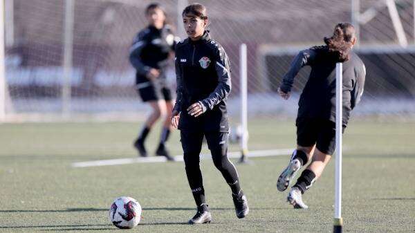 من تدريبات منتخب الأردن للناشئات