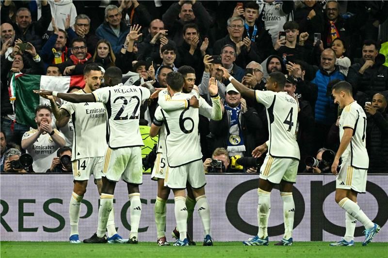 فرحة لاعبي ريال مدريد