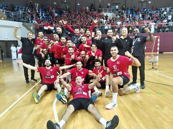 فرحة لاعبي الأهلي