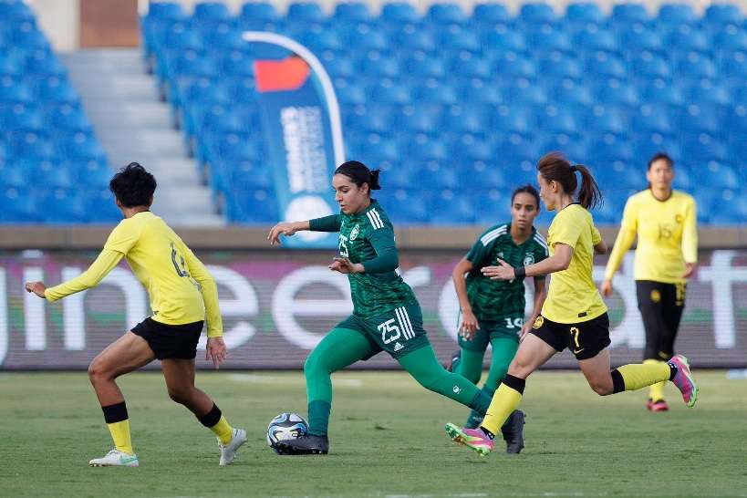 المنتخب السعودي في آخر لقاء دولي ضد ماليزيا