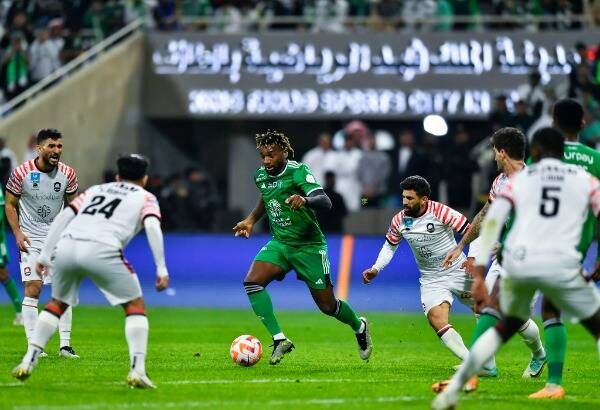 من مباراة أهلي جدة والرائد