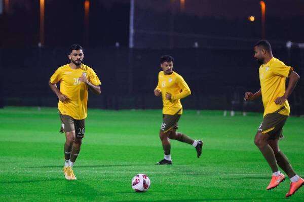 من تدريبات المنتخب العماني