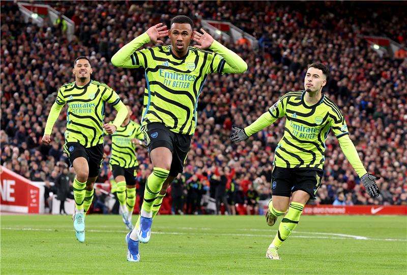 فرحة لاعبي آرسنال