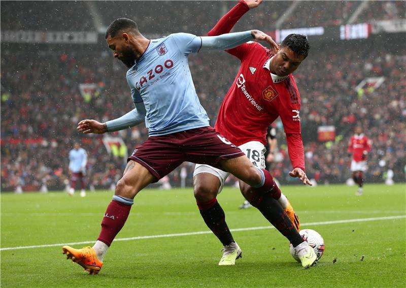 من لقاء سابق بين مانشستر يونايتد وأستون فيلا