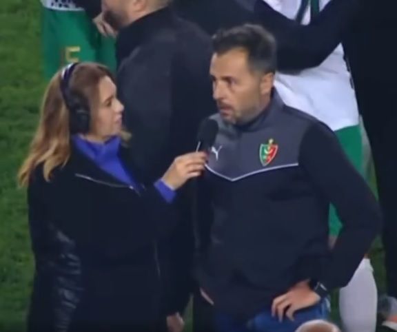 باتريس بوميل عقب نهاية اللقاء