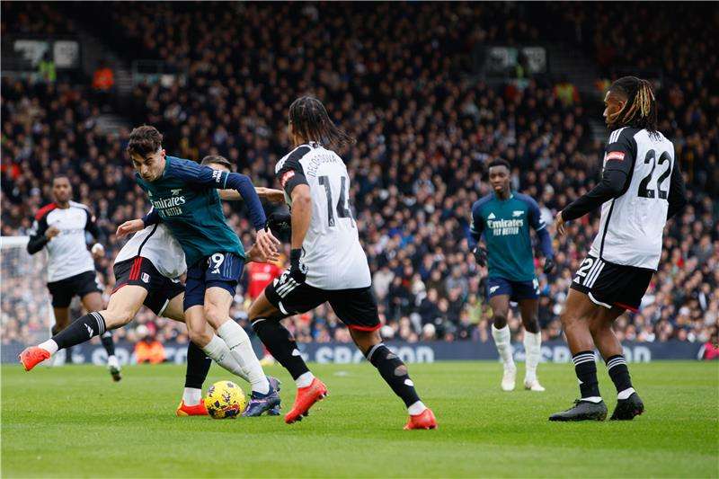 من مباراة آرسنال وفولهام