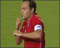 أسامة حسني لاعب الأهلي محرز الهدف الثاني