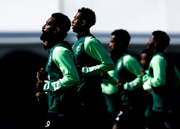 من تدريبات المنتخب السعودي