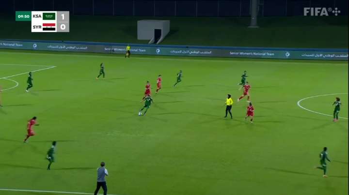 طريقة (4-3-3) - لقاء السعودية وسوريا