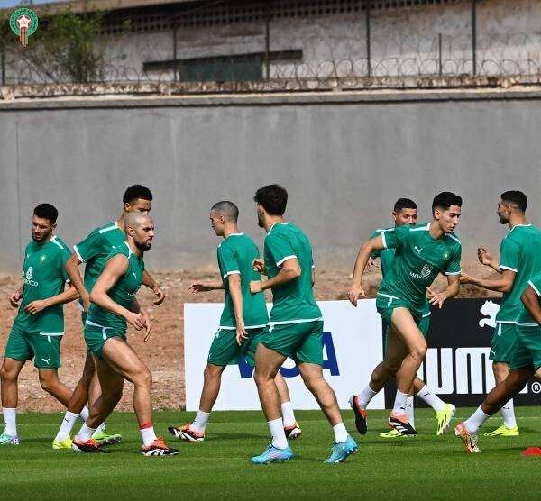 من مران المنتخب المغربي