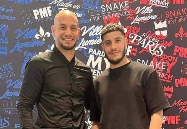 عدلان قديورة مع شقيقه أرسلان