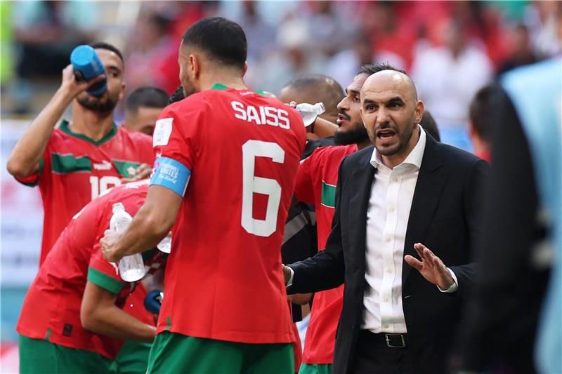 الركراكي وعدد من لاعبي المنتخب المغربي