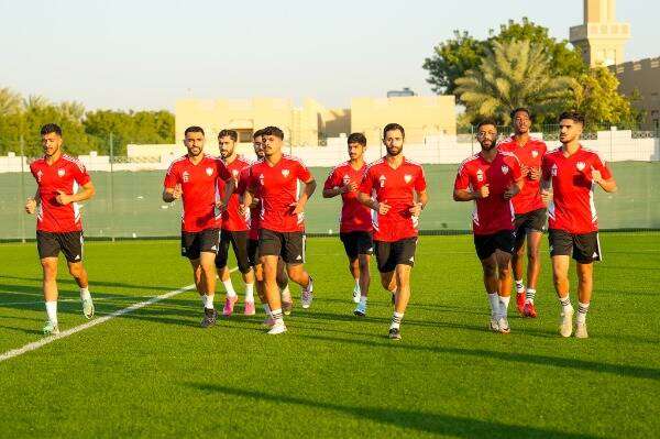 من استعدادات الأولمبي الإماراتي