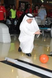 عبدالله الدوسري رئيس الاتحاد البحريني للبولنج