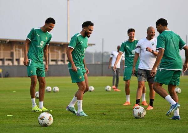 من مران المنتخب المغربي