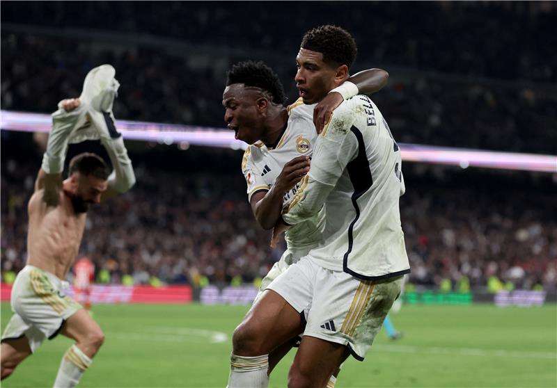 فرحة لاعبي ريال مدريد