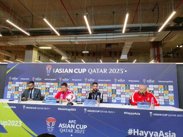 من المؤتمر الصحفي لحسين عموتا