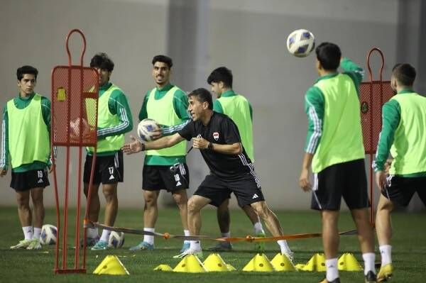 من مران الأولمبي العراقي