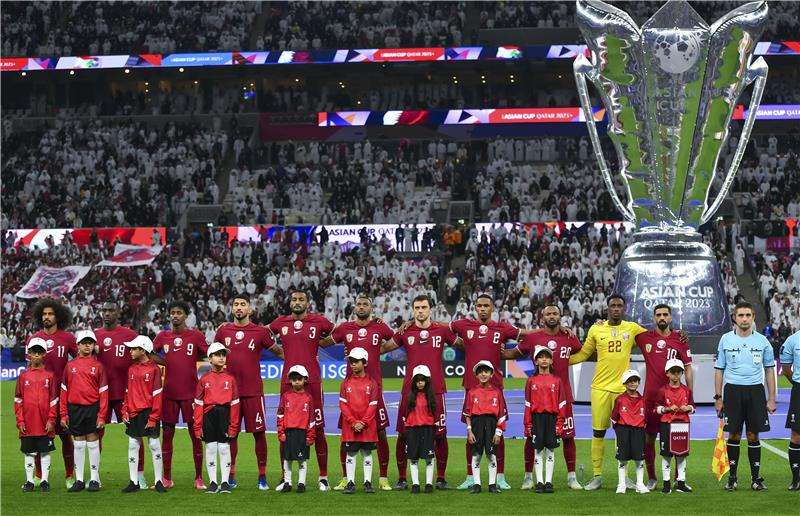 لاعبو منتخب قطر