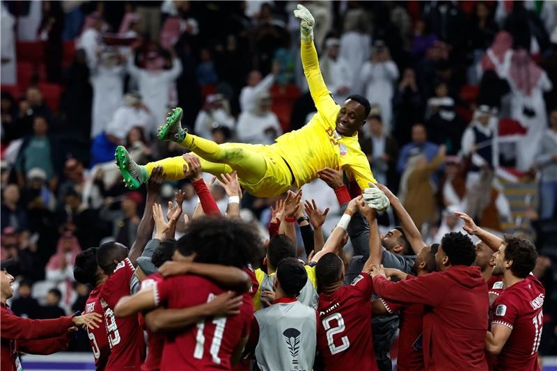 فرحة لاعبي قطر