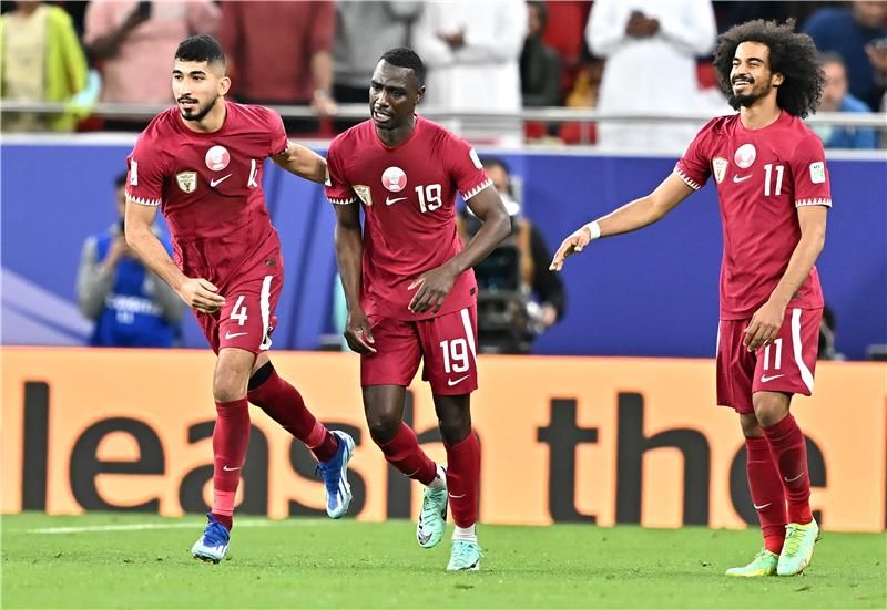 لاعبو منتخب قطر
