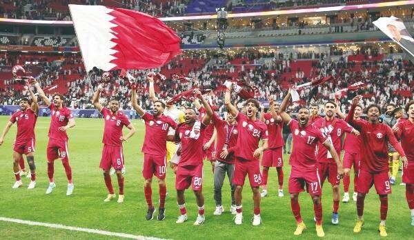 لاعبو المنتخب القطري