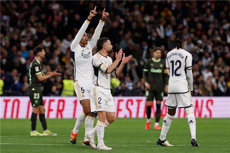 فرحة لاعبي ريال مدريد