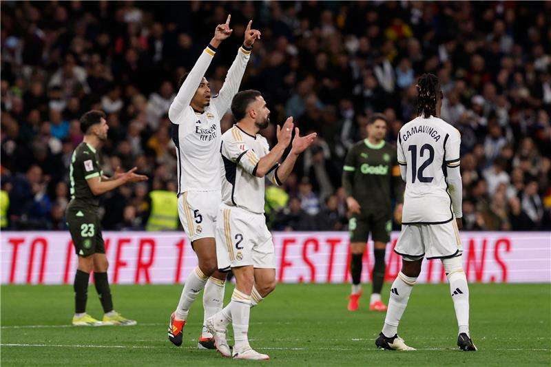 فرحة لاعبي ريال مدريد