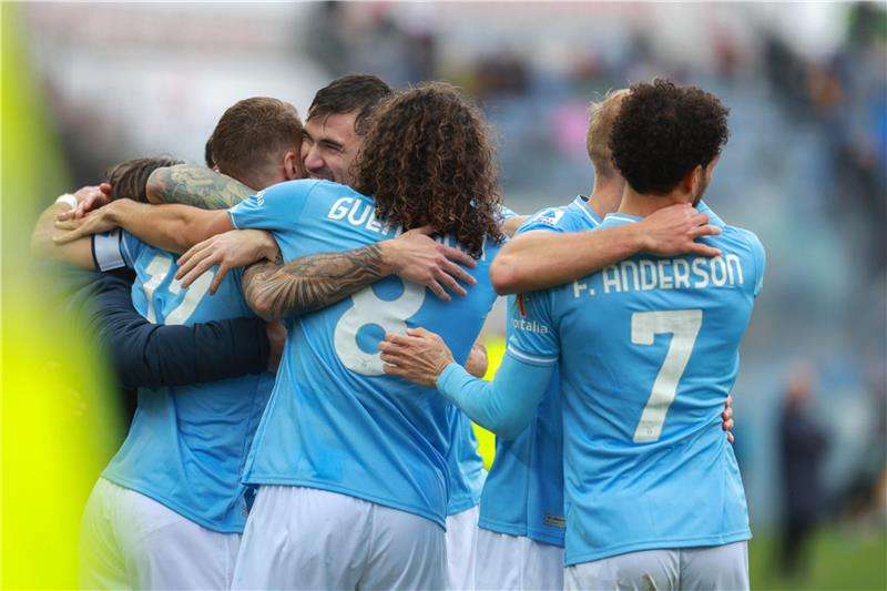 فرحة لاعبي لاتسيو