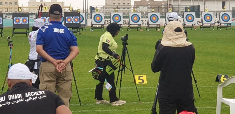 السودانية سماح عبدالسلام إلياس في منافسات السهام