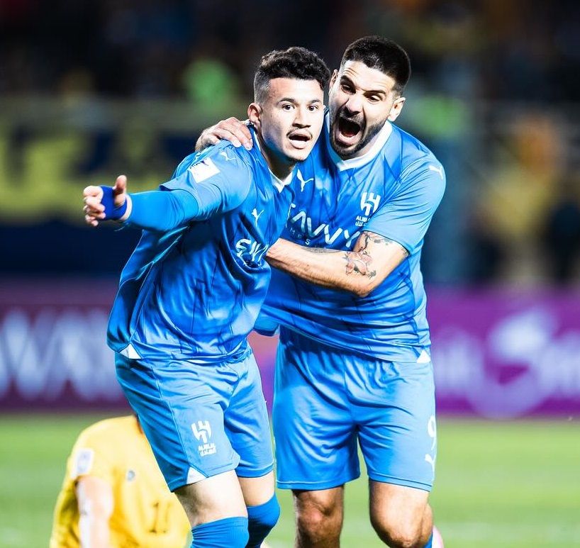 فرحة لاعبي الهلال