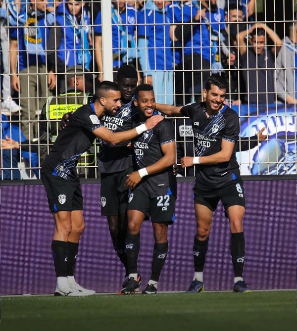 فرحة لاعبي اتحاد طنجة