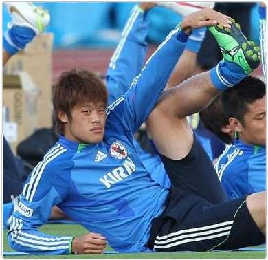 هيروكي ساكاي في أولى تدريباته مع المنتخب الياباني