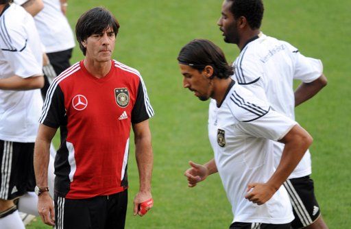 من المران الاخير لسامي مع المنتخب الألماني 