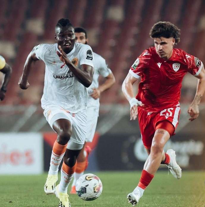 من مباراة نهضة بركان وسيخوخون يونايتد