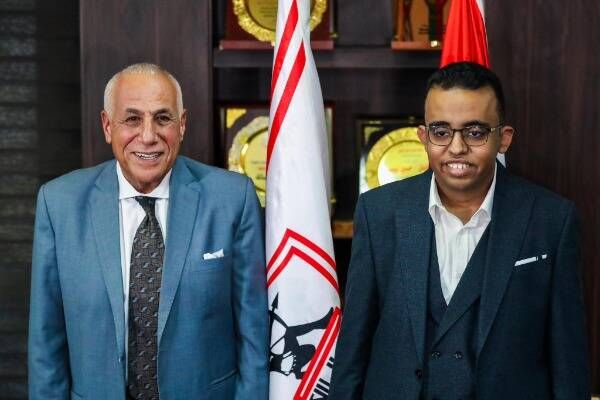 حسين لبيب مع عبد الرحمن مصطفى كامل