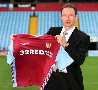 المدير الفني الجديد لأستون فيلا الايرلندي مارتين أونيل