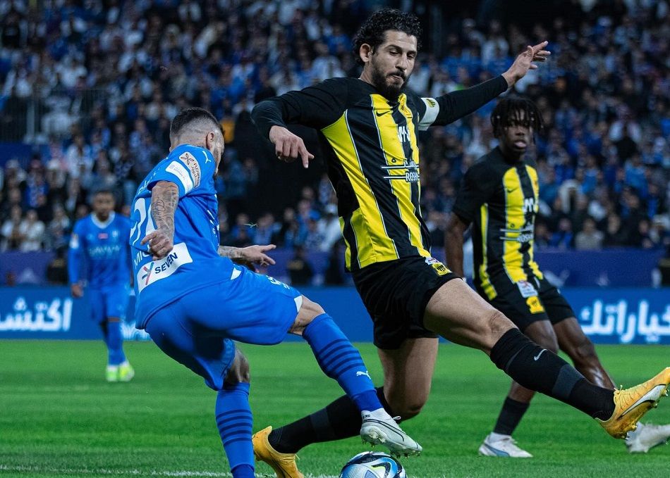 من لقاء سابق بين الهلال والاتحاد