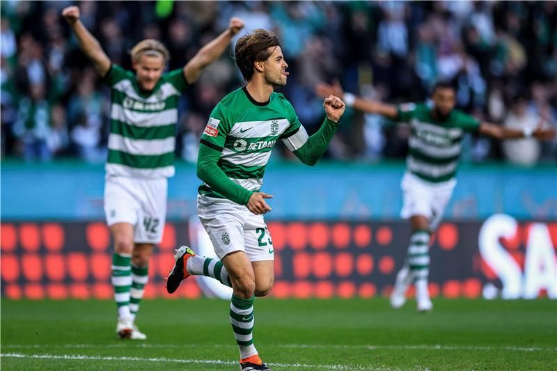 فرحة لاعبي سبورتينج لشبونة