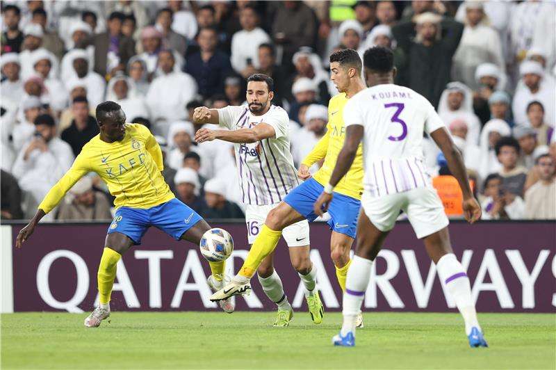 من مباراة النصر والعين
