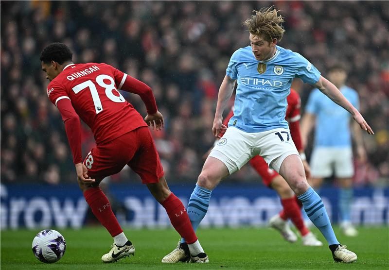 دي بروين أمام ليفربول