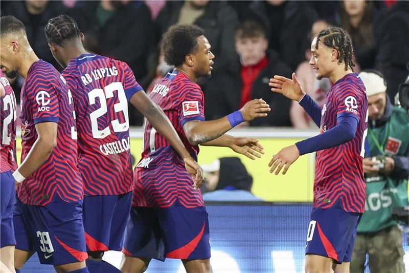 فرحة لاعبي لايبزج