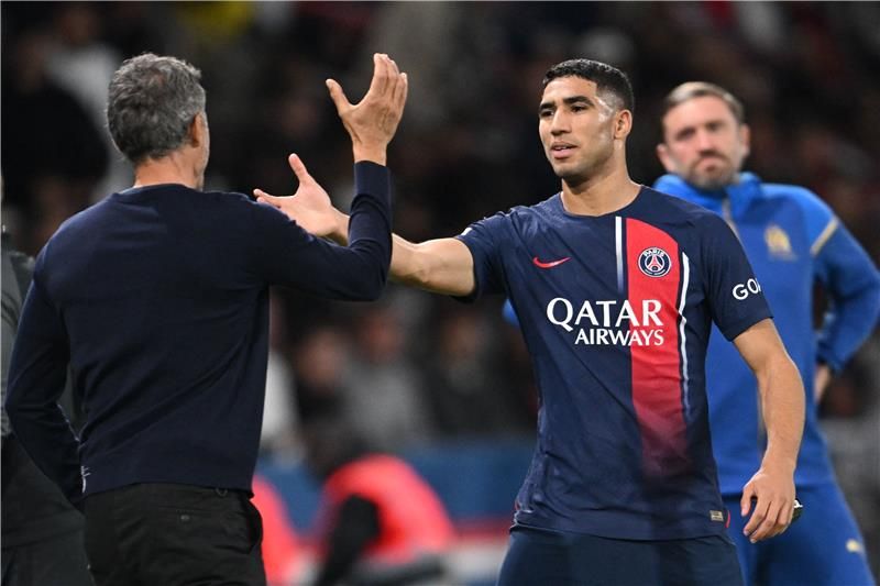 إنريكي وأشرف حكيمي