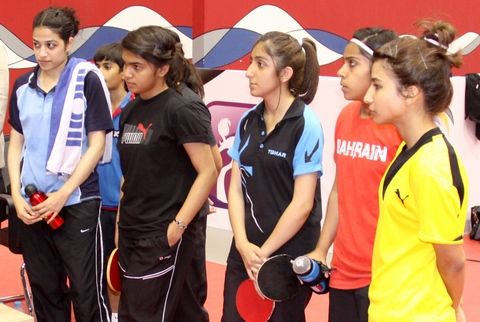 لاعبات منتخب البحرين للطاولة